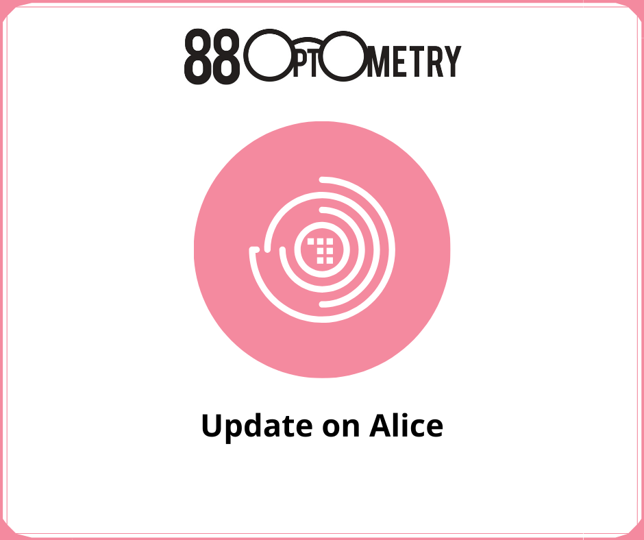 You are currently viewing Update on Alice
