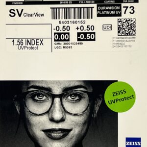 Zeiss ClearView 1.56 UVProtect (Platinum)