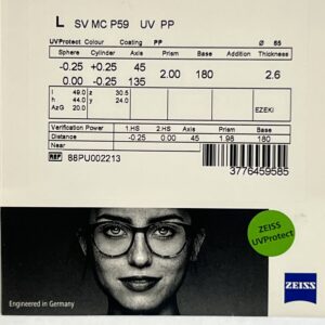 Zeiss MyoCare / MyoCare S 1.59 UVProtect (Plus Platinum)