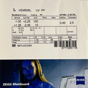 Zeiss EnergizeMe Single Vision 1.60 BlueGuard (Plus Platinum)