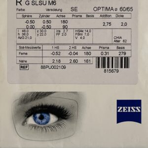 Zeiss Progressive SmartLife Superb Mineral Lens 1.60 Clear